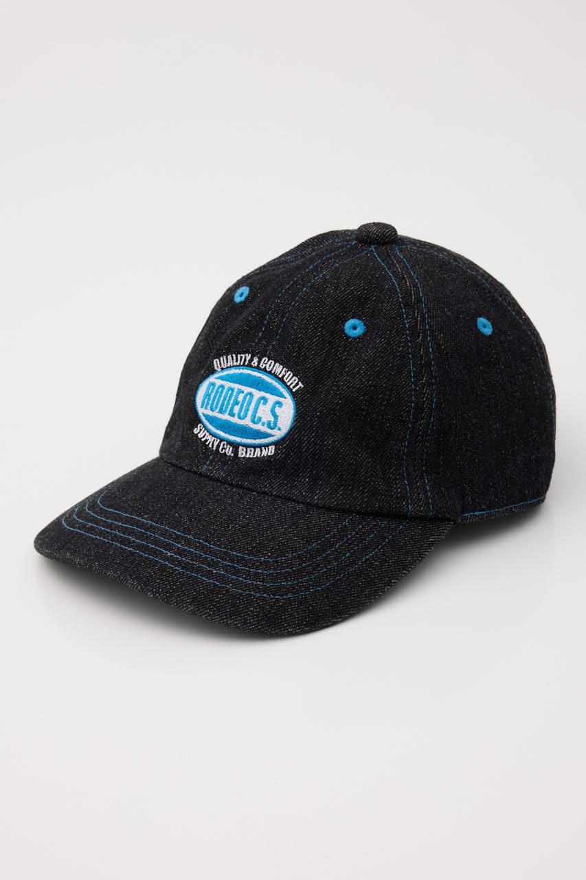 ステッチデニムCAP BLK FREE