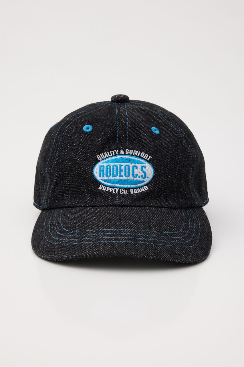 ステッチデニムCAP BLK FREE