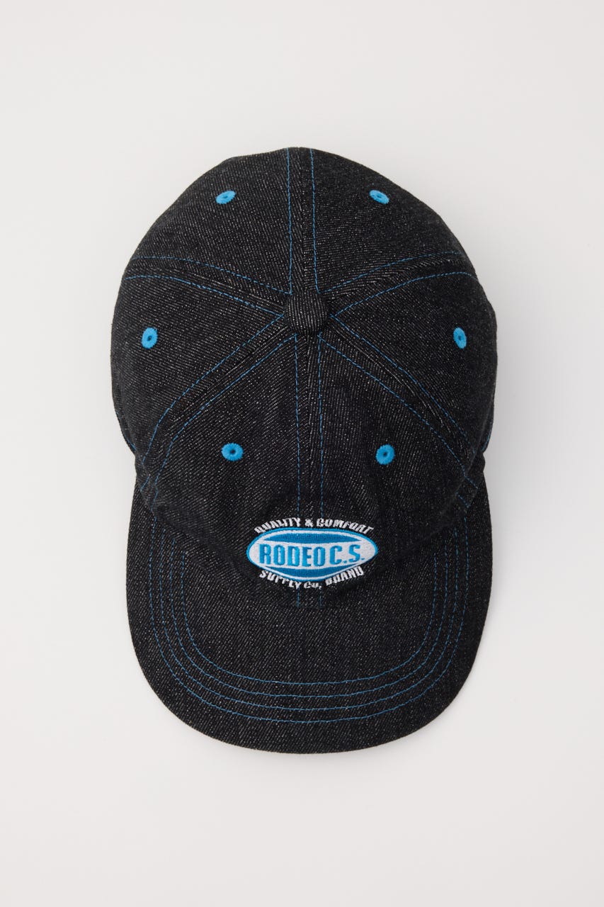 ステッチデニムCAP BLK FREE