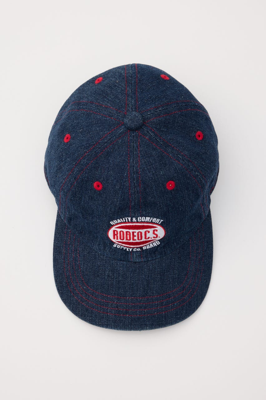 ステッチデニムCAP BLU FREE