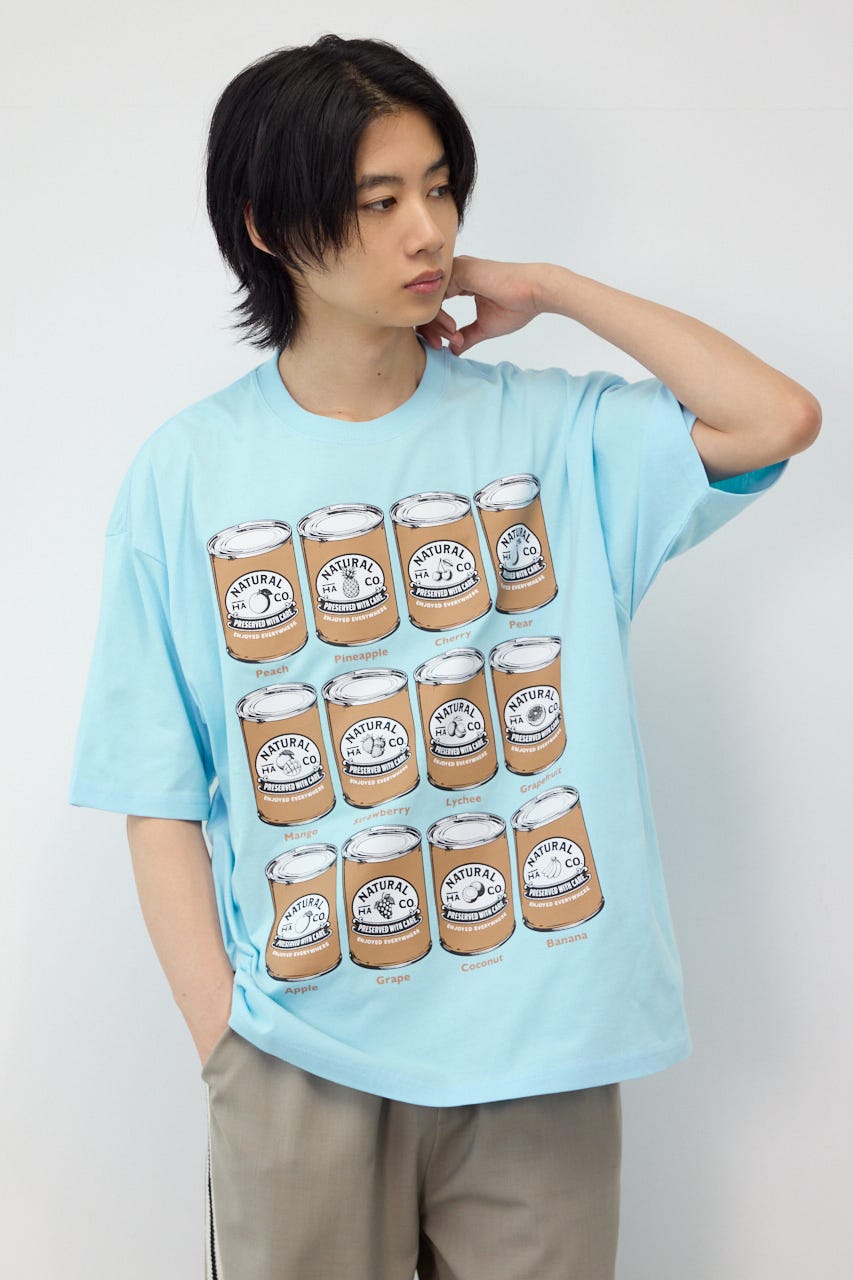 canned fluit Tシャツ L/BLU L