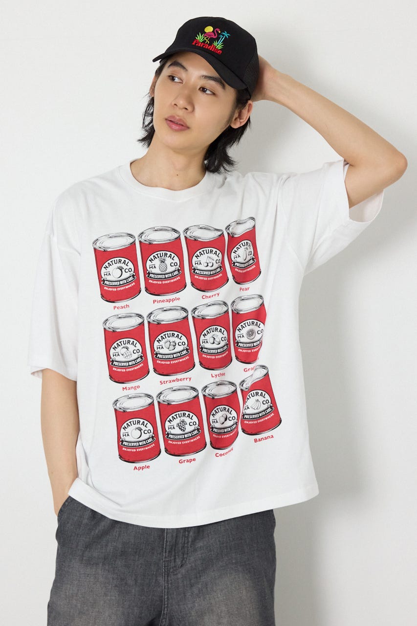 canned fluit Tシャツ WHT L