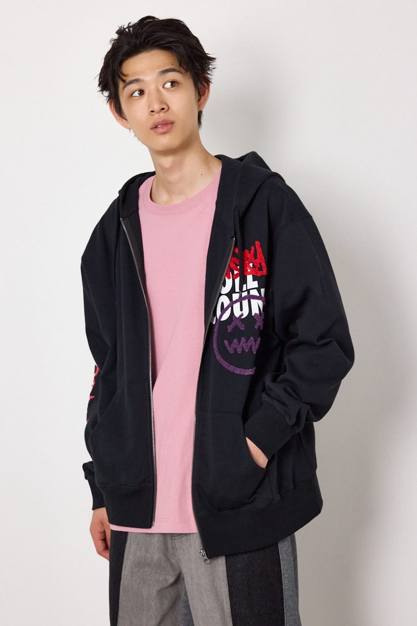 No Dice zipパーカー BLK L