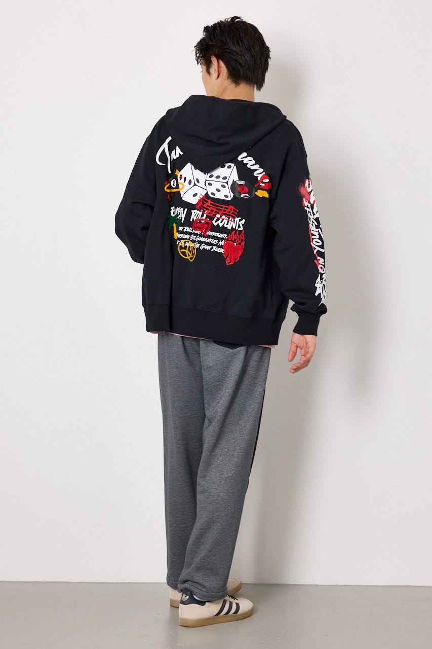No Dice zipパーカー BLK L