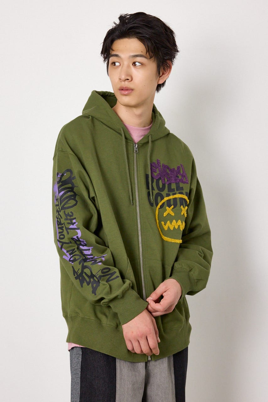 No Dice zipパーカー KHA L