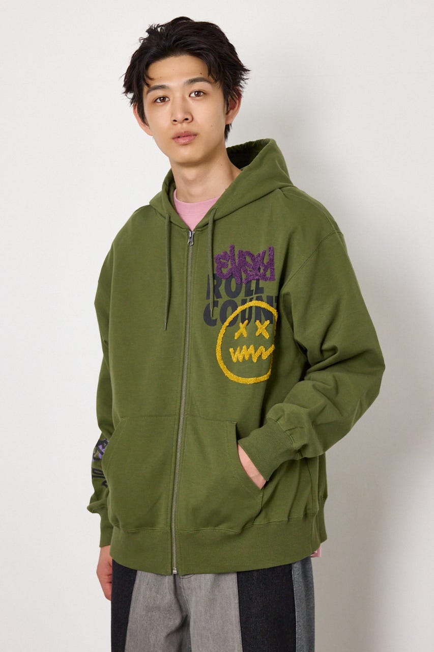 No Dice zipパーカー KHA L