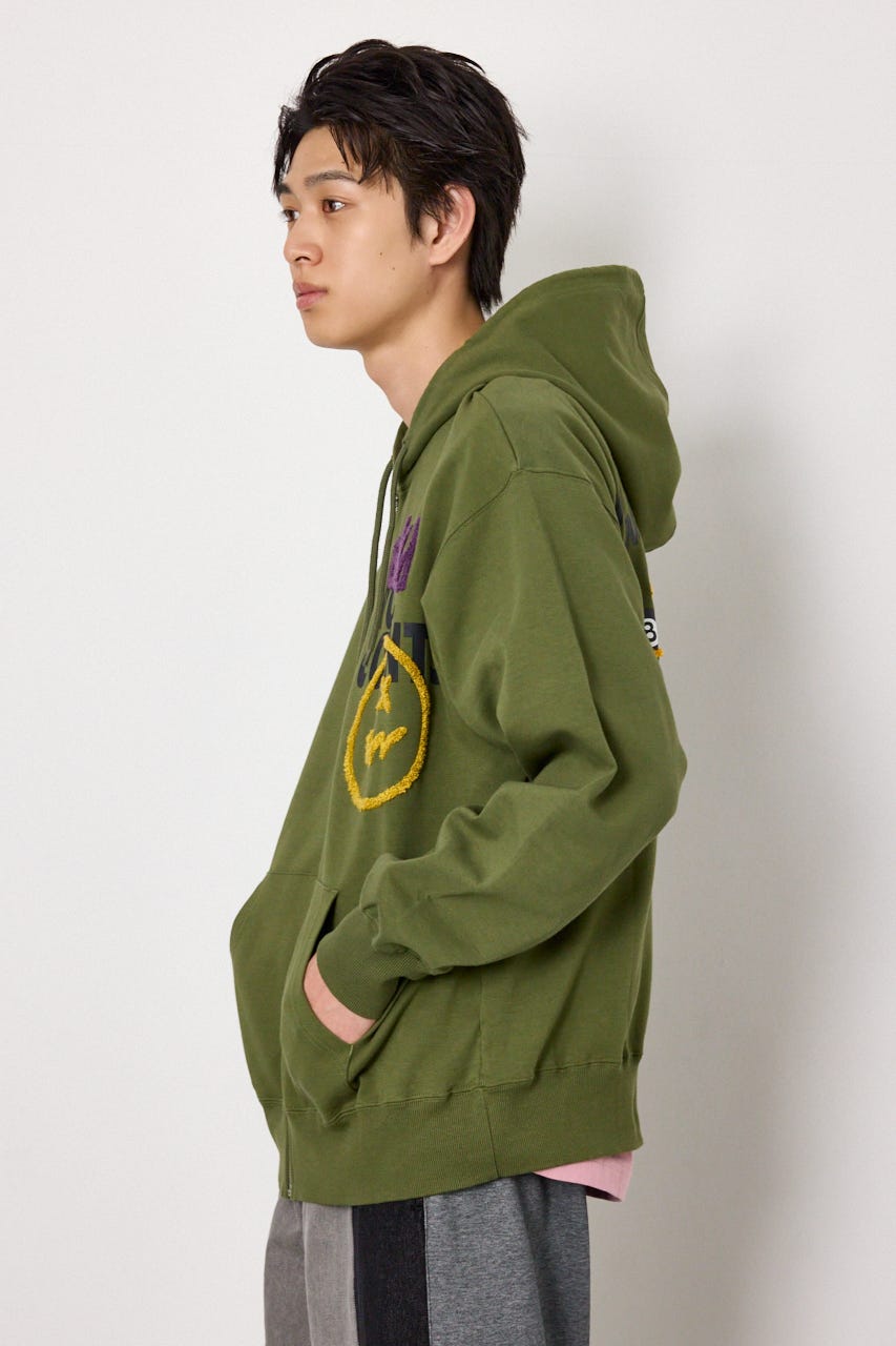 No Dice zipパーカー KHA L