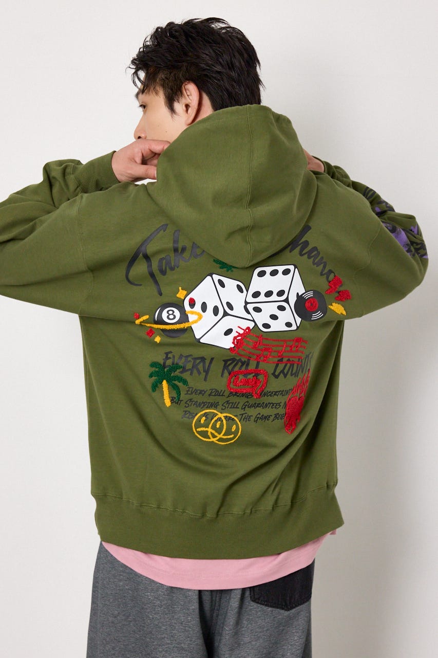No Dice zipパーカー KHA L