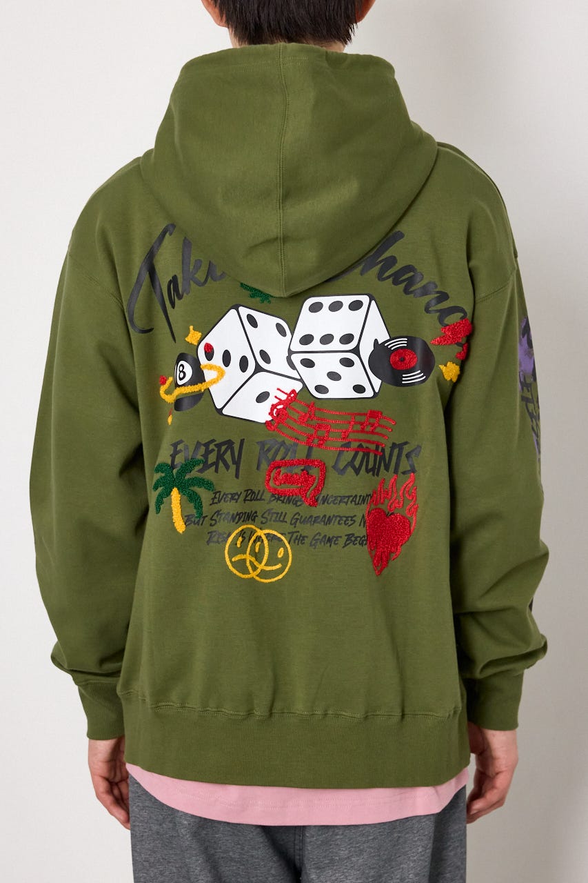 No Dice zipパーカー KHA L