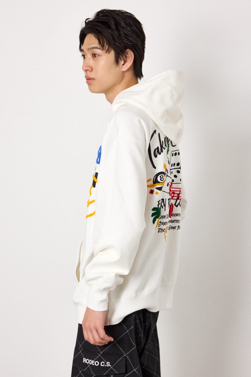 No Dice zipパーカー WHT M