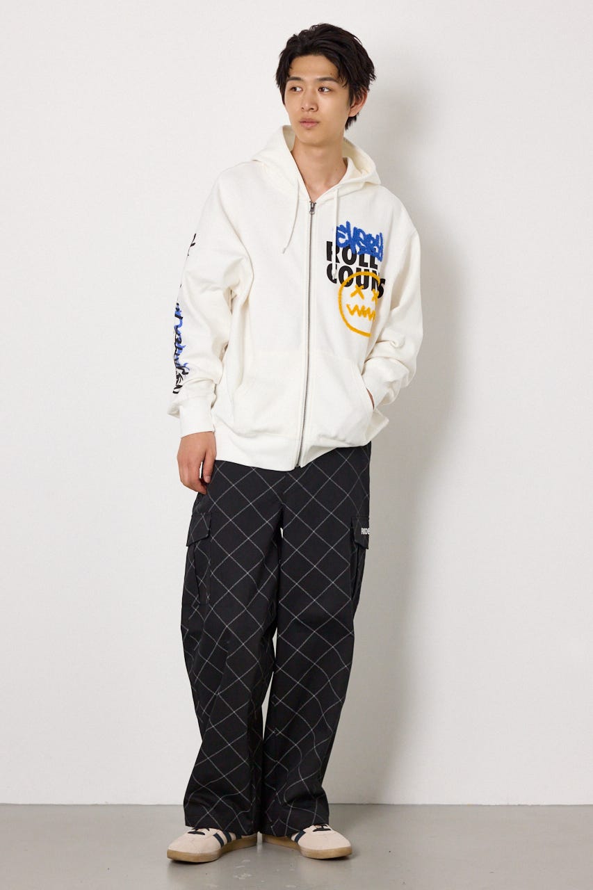 No Dice zipパーカー WHT M