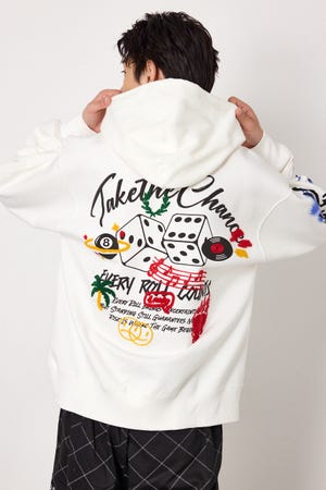 No Dice zipパーカー