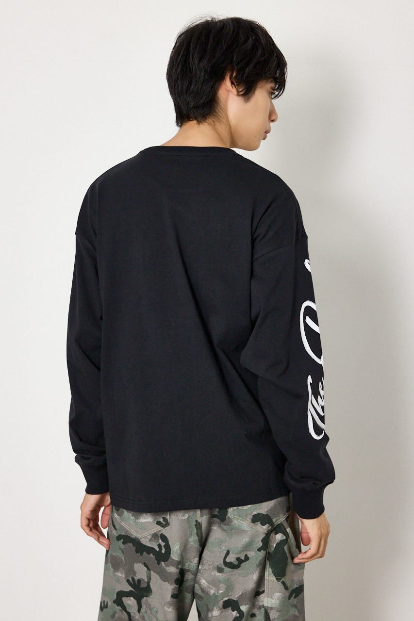 ショルダーロゴ長袖Tシャツ BLK L