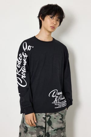 ショルダーロゴ長袖Tシャツ