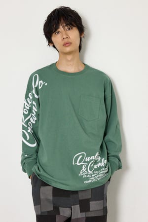 ショルダーロゴ長袖Tシャツ
