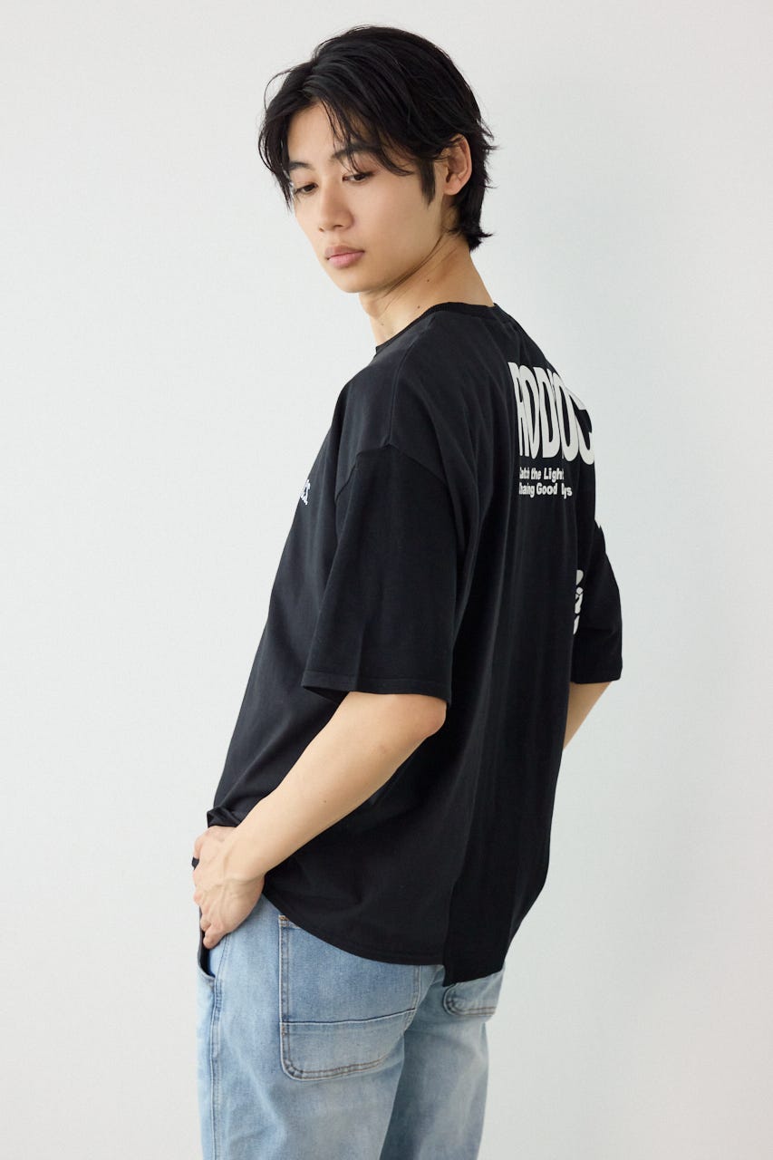 メンズランダムコンビニットトップス BLK M