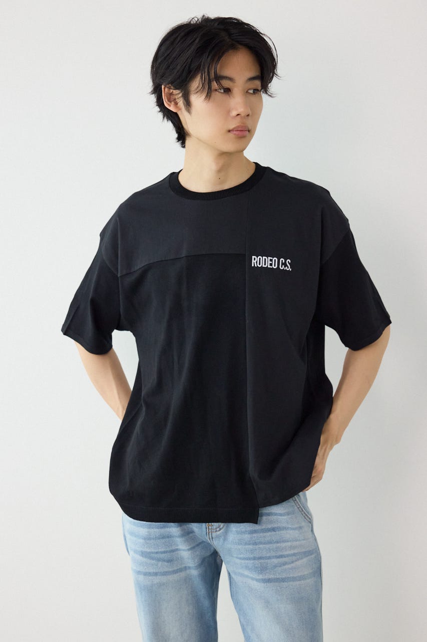 メンズランダムコンビニットトップス BLK M