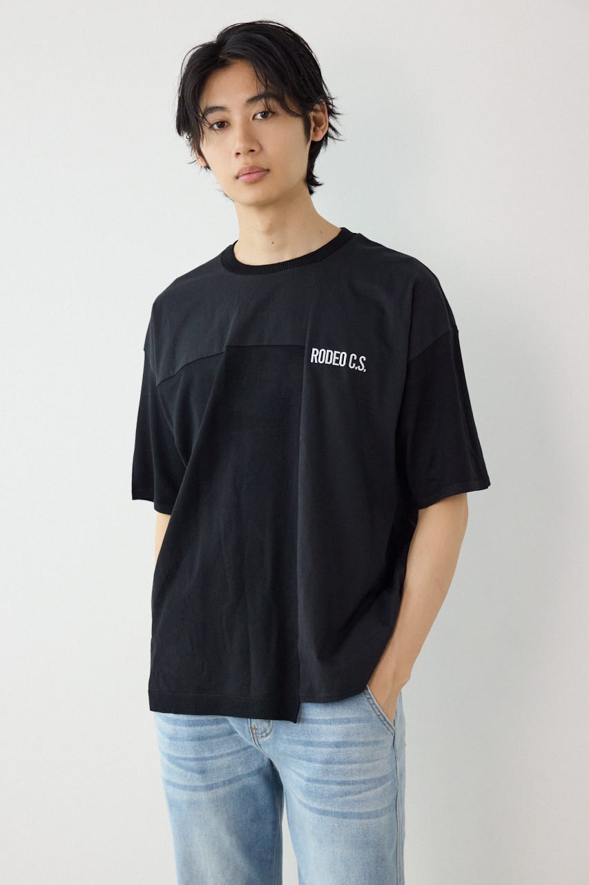 メンズランダムコンビニットトップス BLK M