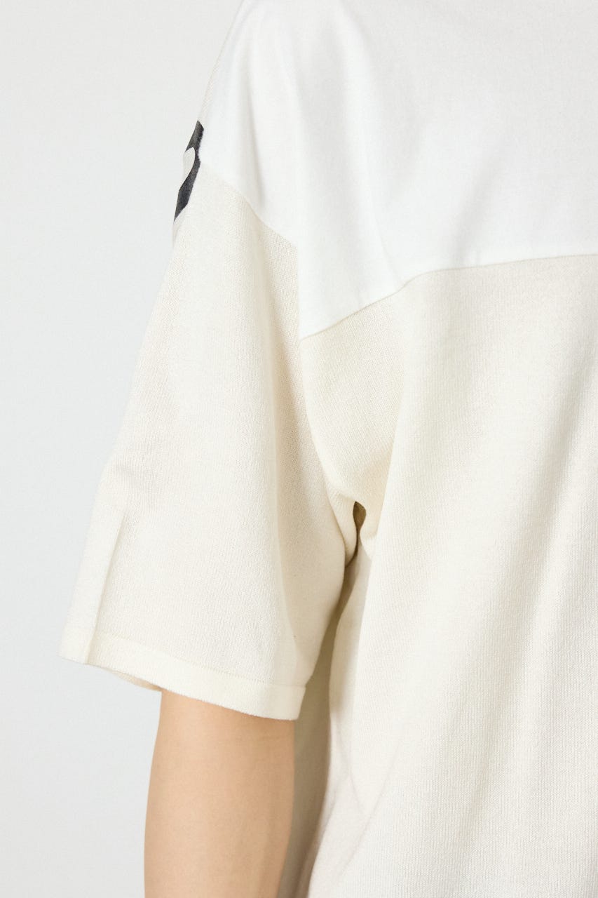 メンズランダムコンビニットトップス O/WHT M