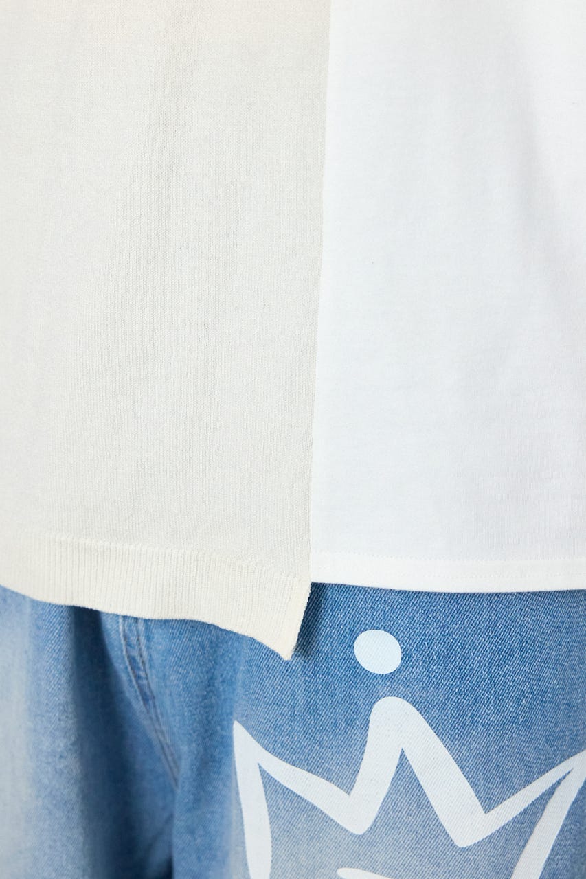 メンズランダムコンビニットトップス O/WHT M