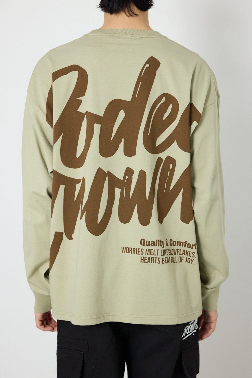 ペイントロゴ長袖Tシャツ L/KHA L