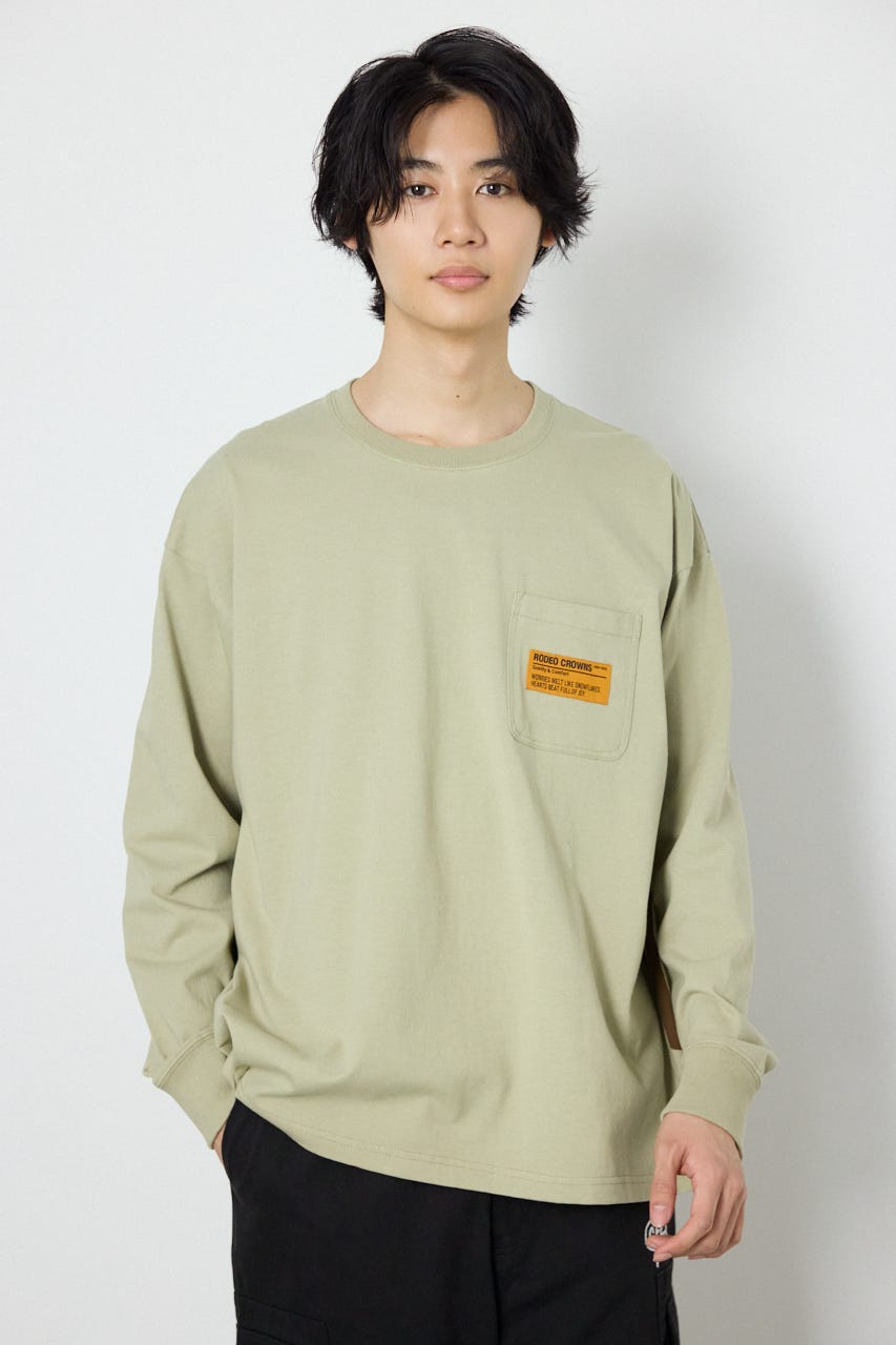 ペイントロゴ長袖Tシャツ L/KHA L