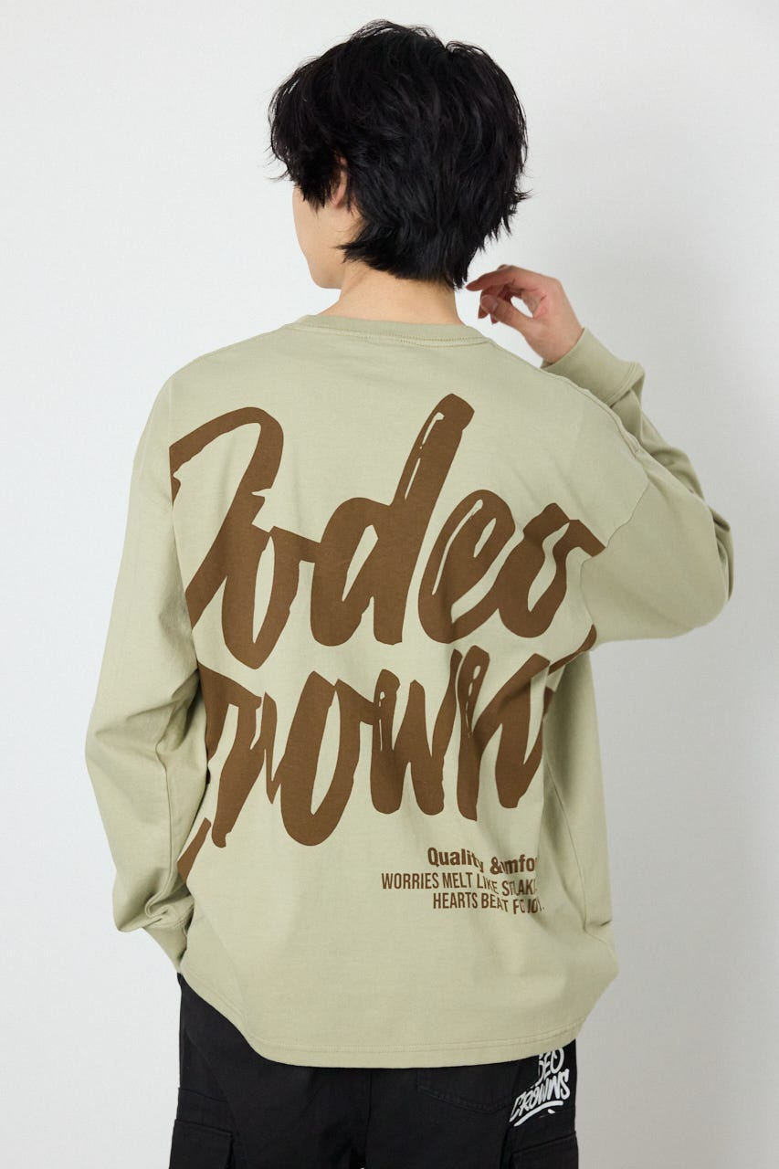 ペイントロゴ長袖Tシャツ L/KHA L