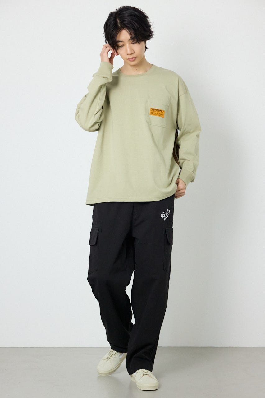 ペイントロゴ長袖Tシャツ L/KHA L