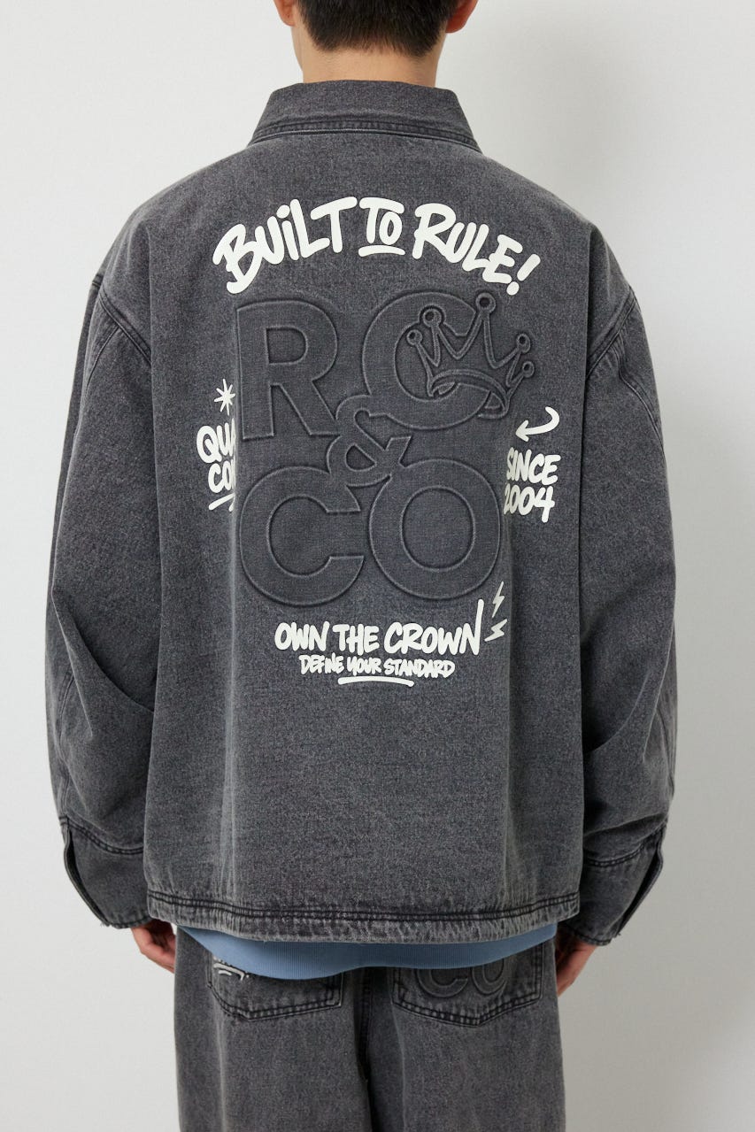 エンボスロゴデニムジャケット GRY M