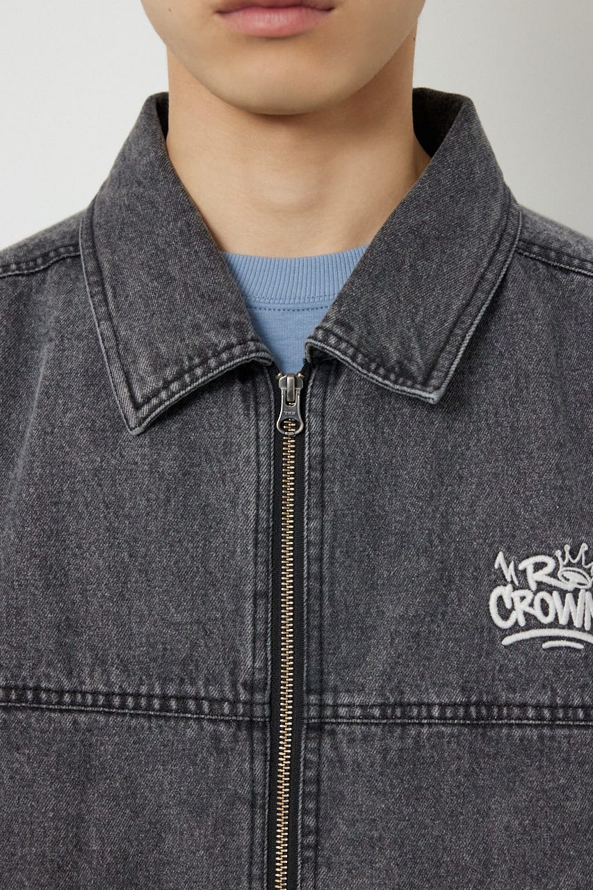 エンボスロゴデニムジャケット GRY M