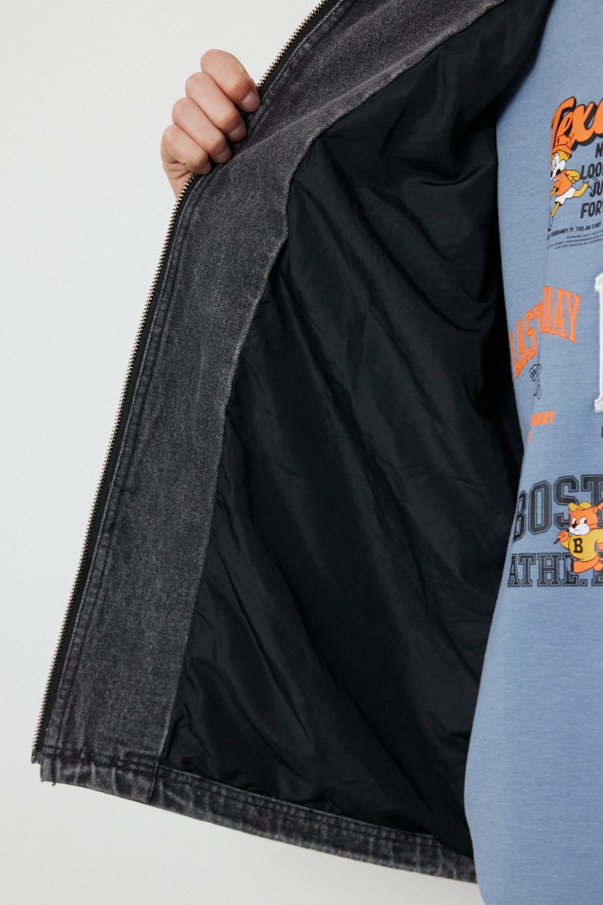エンボスロゴデニムジャケット GRY M
