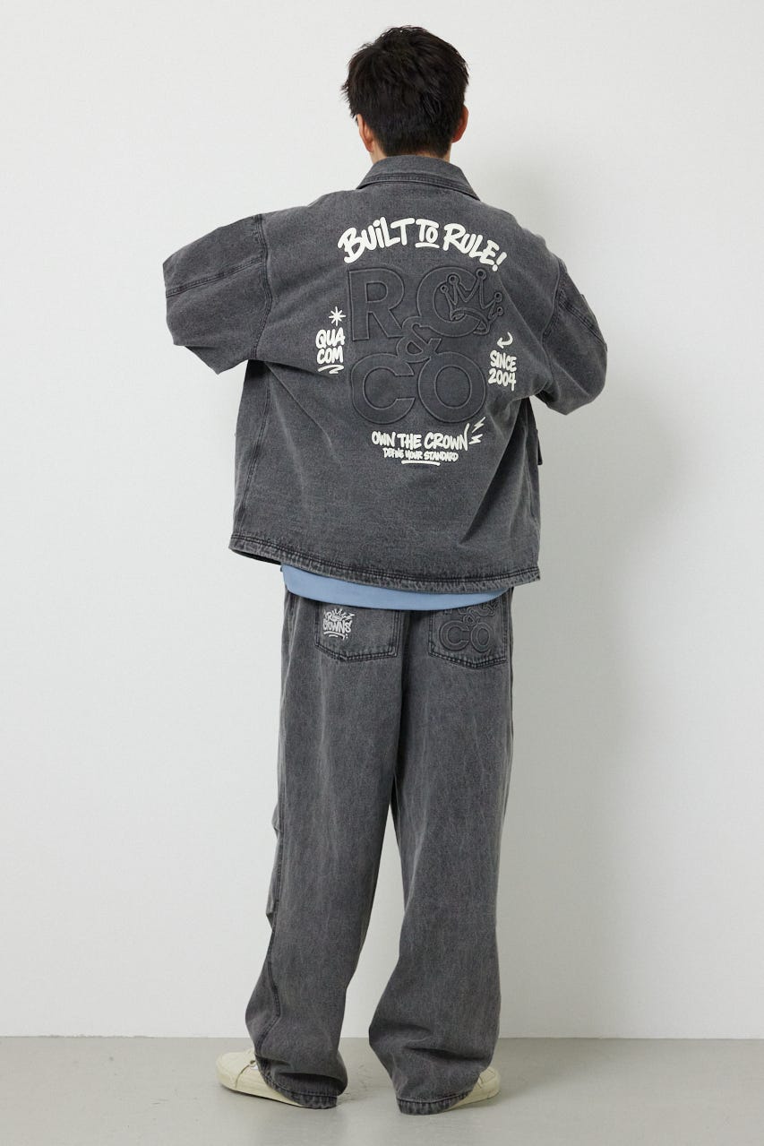 エンボスロゴデニムジャケット GRY M