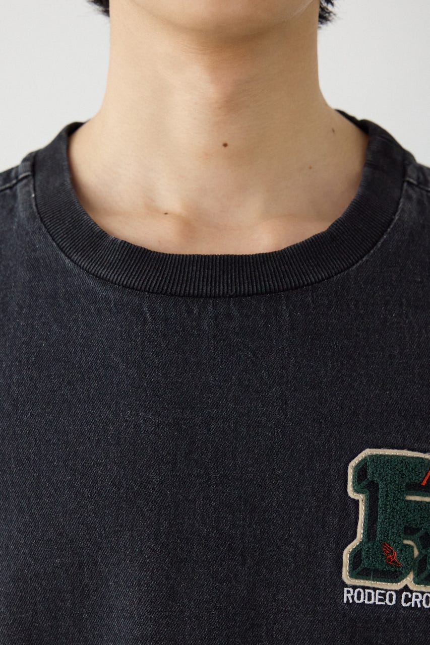 バラエティーデニムトップス BLK L