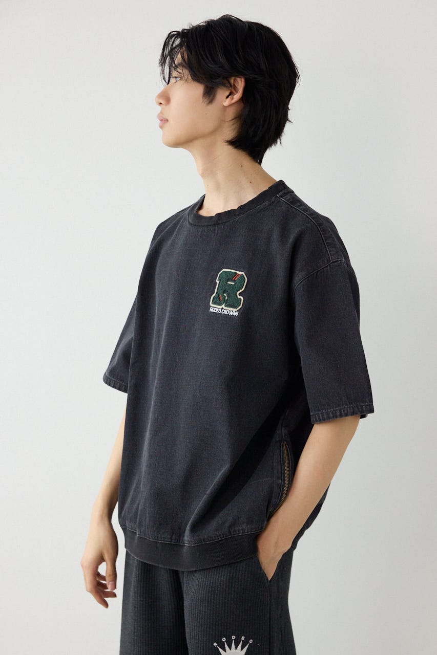 バラエティーデニムトップス BLK L