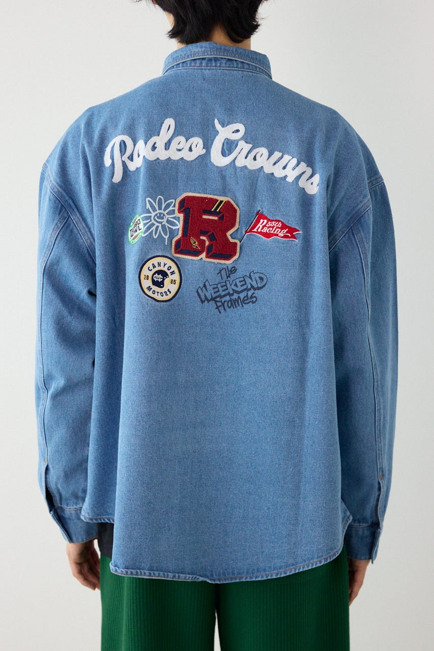 バラエティーデニムシャツ L/BLU L