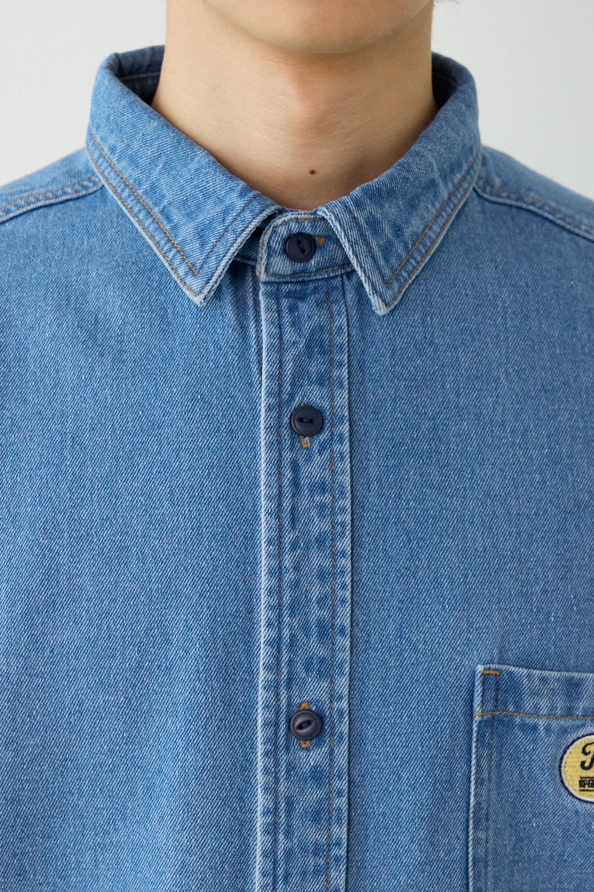 バラエティーデニムシャツ L/BLU L