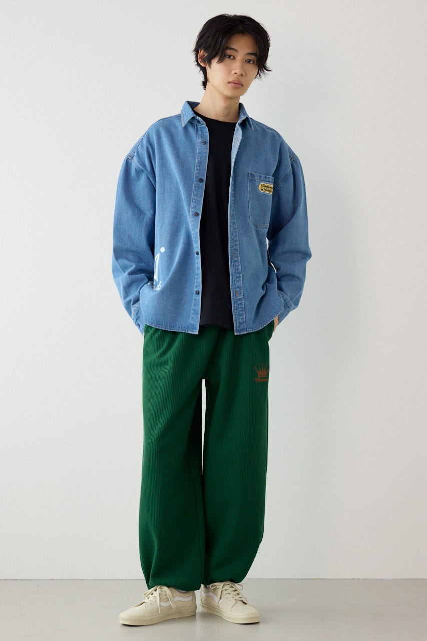 バラエティーデニムシャツ L/BLU L
