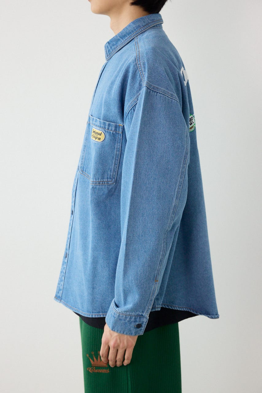 バラエティーデニムシャツ L/BLU L