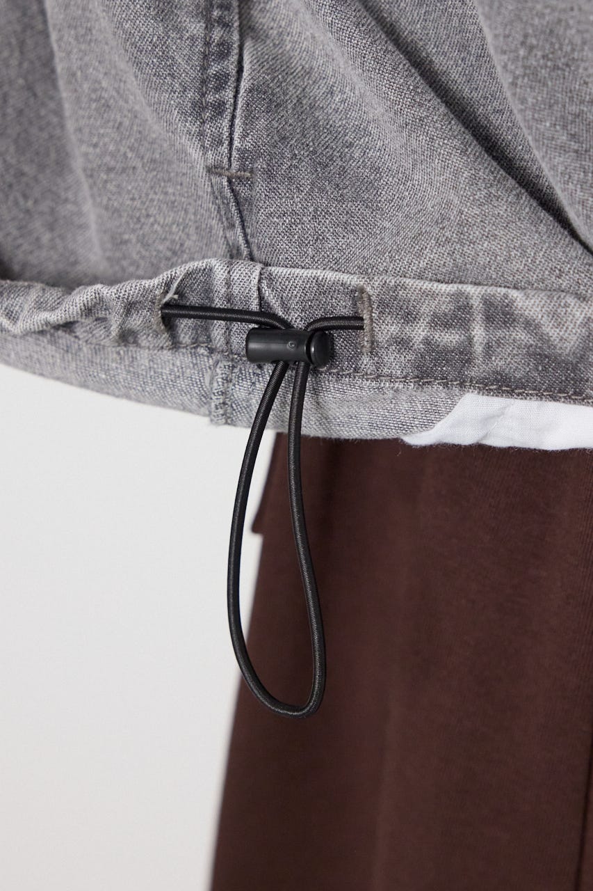 Coolist Denim ZIPシャツ GRY L