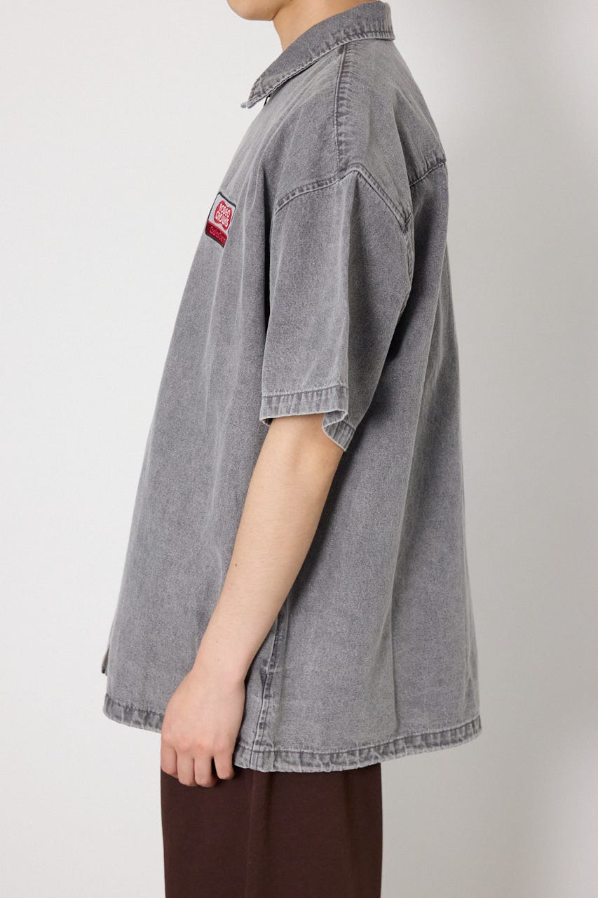 Coolist Denim ZIPシャツ GRY L