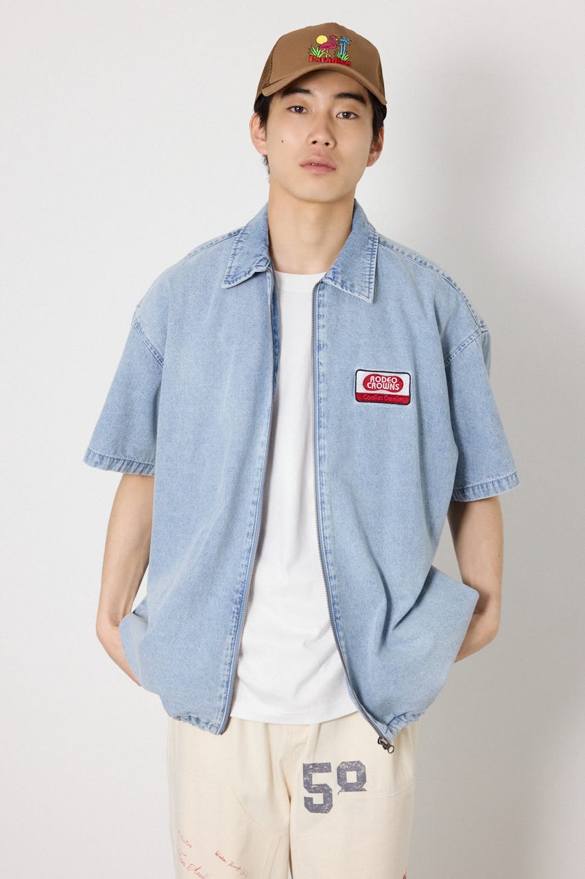 Coolist Denim ZIPシャツ L/BLU L