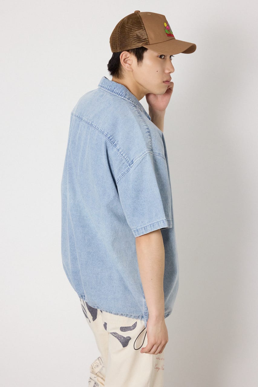 Coolist Denim ZIPシャツ L/BLU L