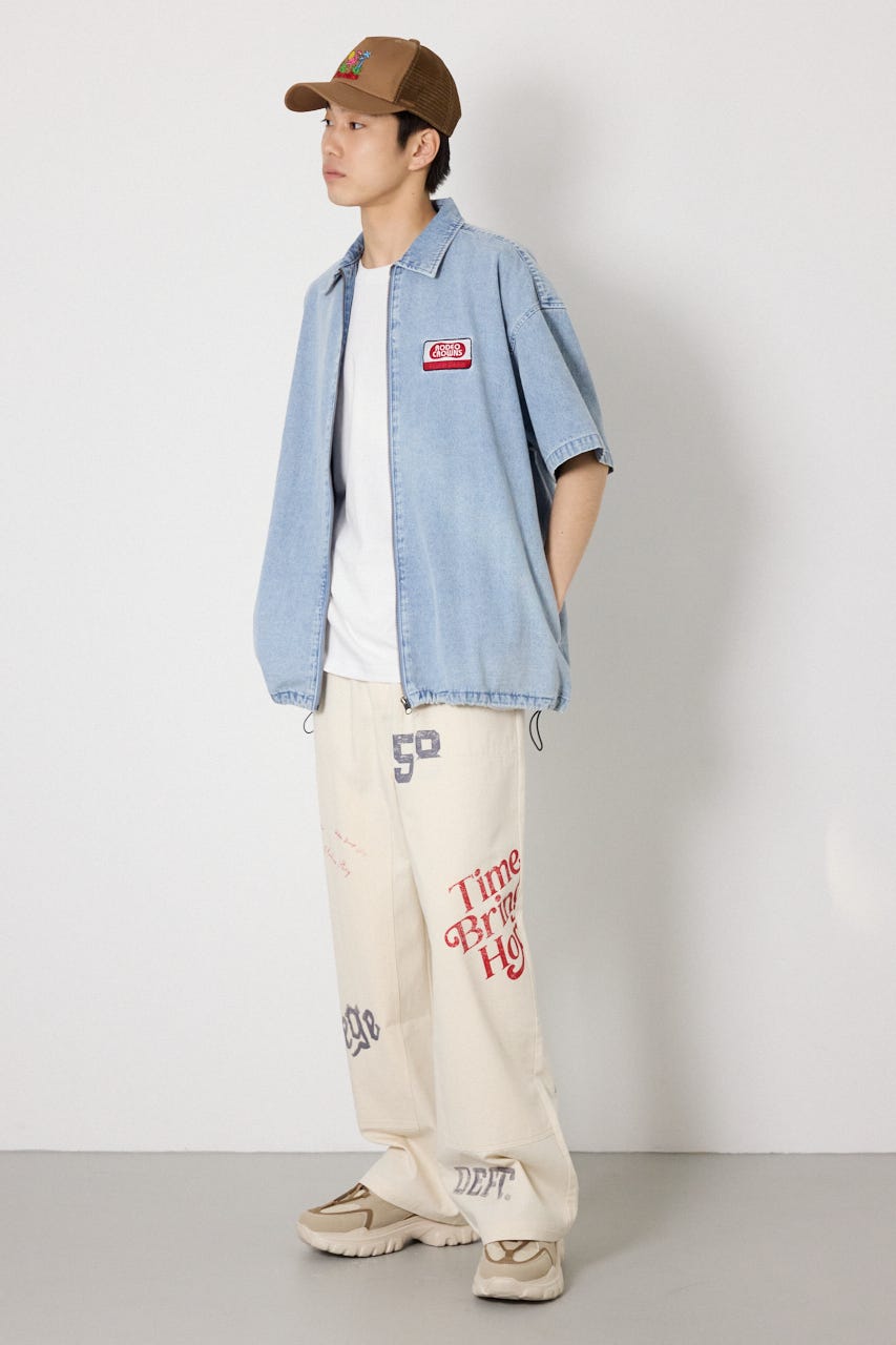 Coolist Denim ZIPシャツ L/BLU L