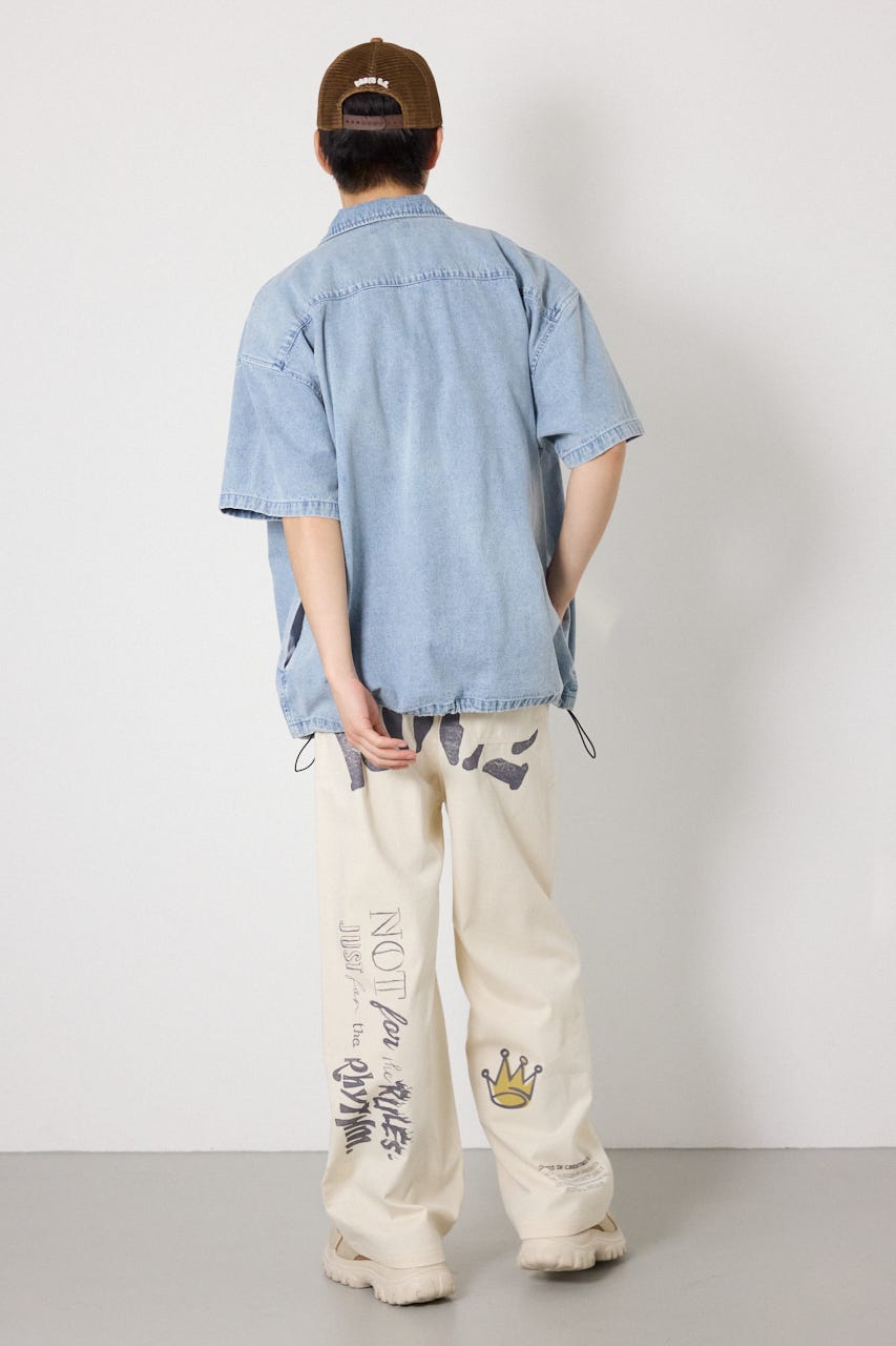 Coolist Denim ZIPシャツ L/BLU L
