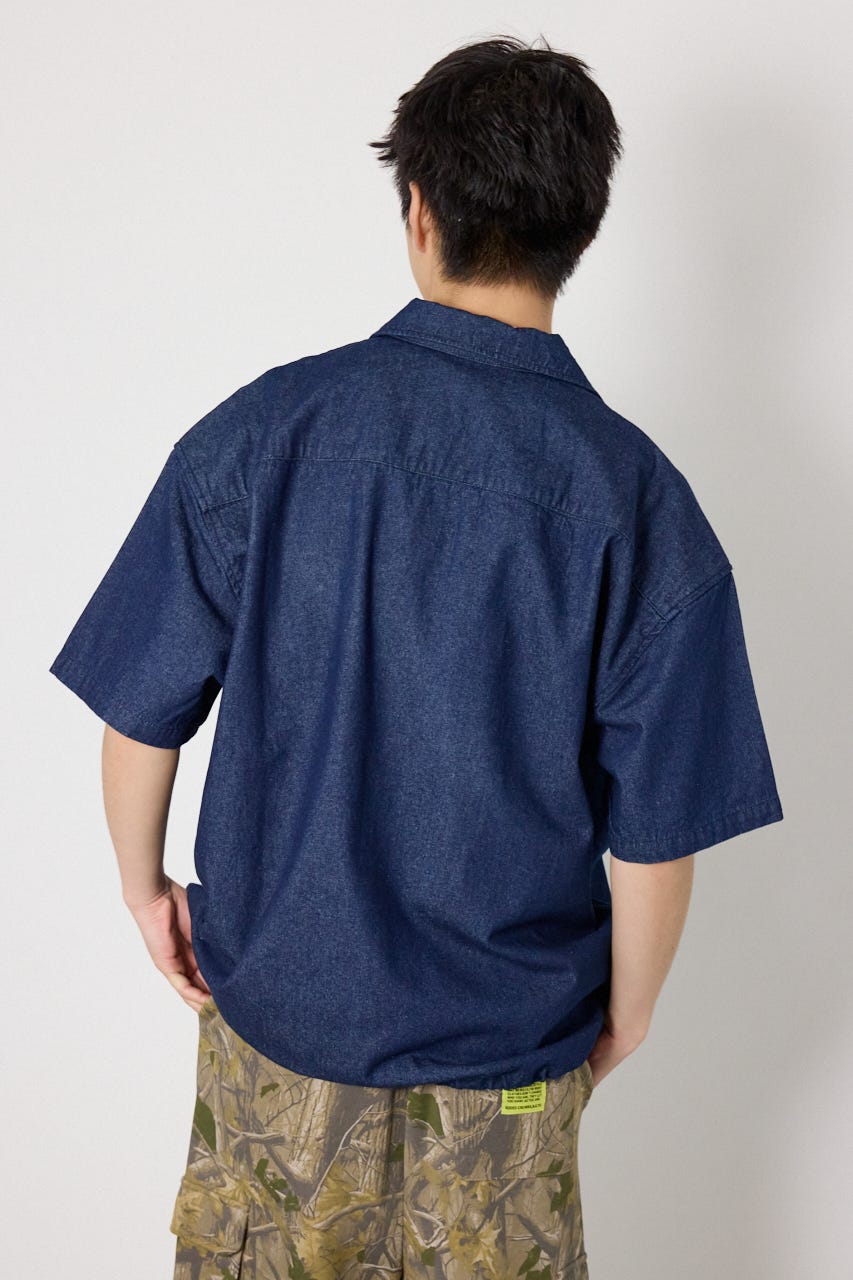 Coolist Denim ZIPシャツ NVY L