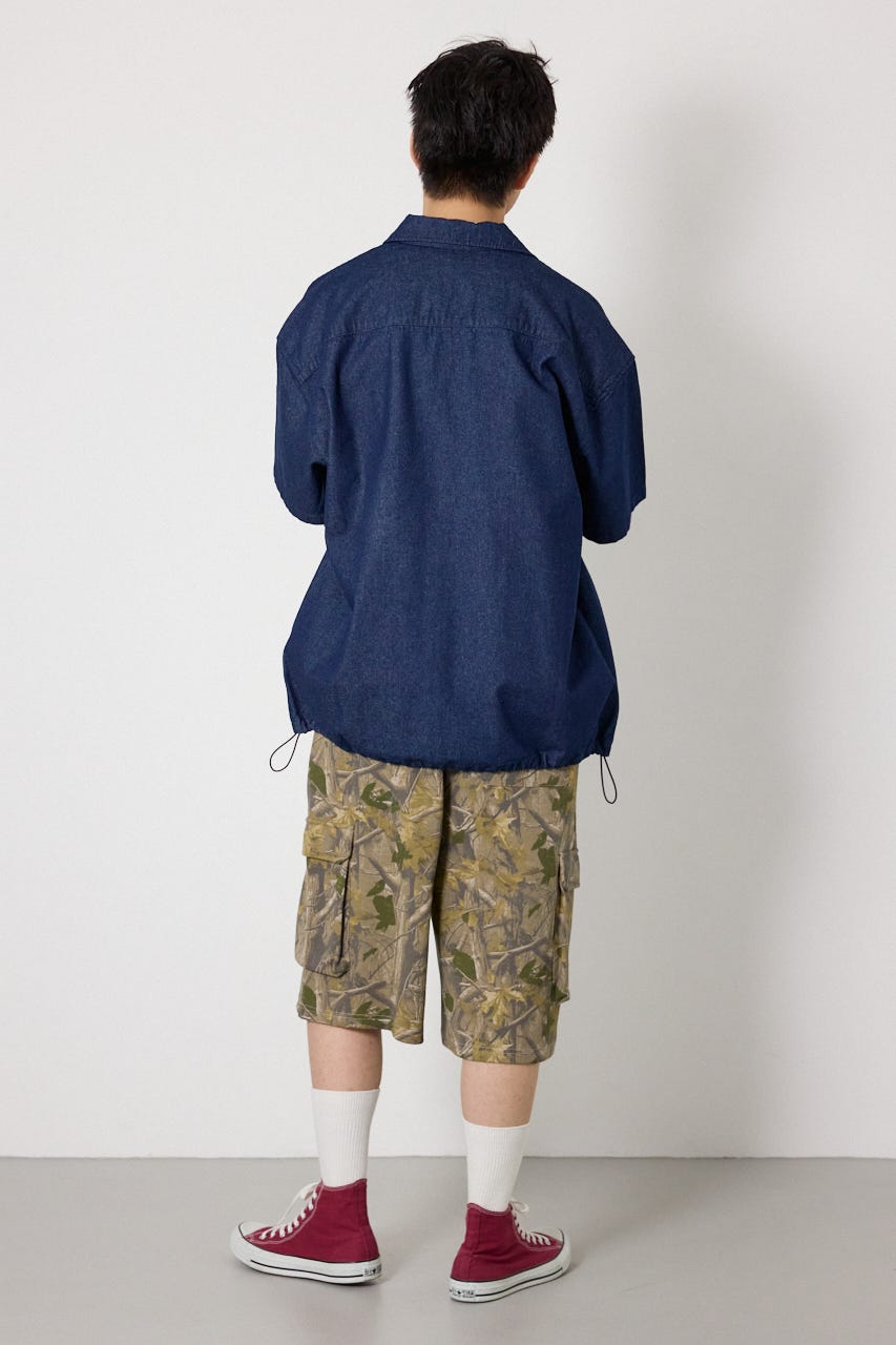 Coolist Denim ZIPシャツ NVY L