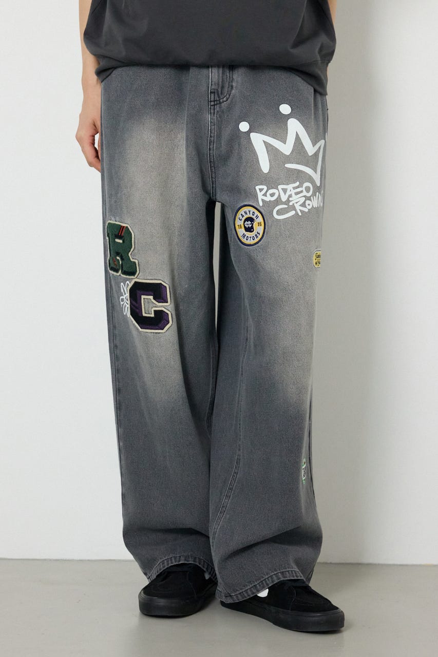 バラエティーデニムパンツ BLK M