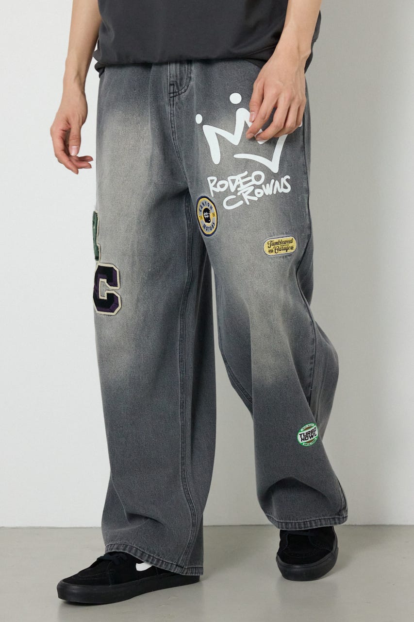 バラエティーデニムパンツ BLK M