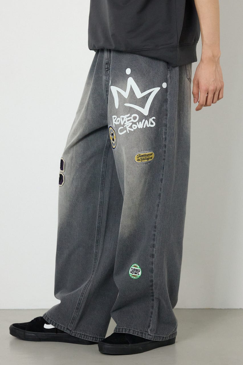 バラエティーデニムパンツ BLK M