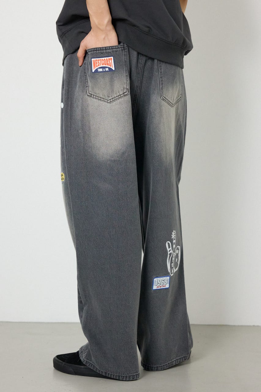 バラエティーデニムパンツ BLK M